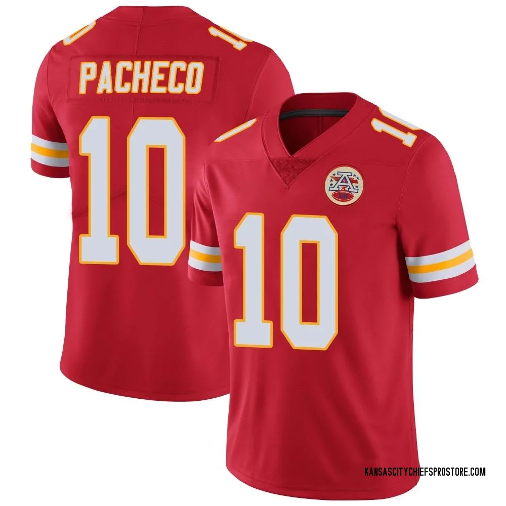 Adult Limited Isiah Pacheco Kansas City Chiefs Red Team Color Vapor Untouchable Jersey
