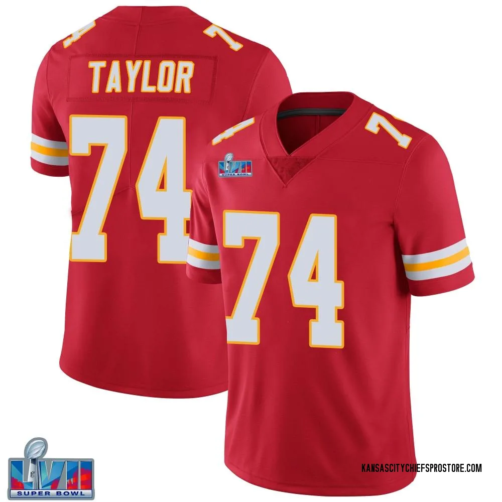 Adult Limited Jawaan Taylor Kansas City Chiefs Red Team Color Vapor Untouchable Super Bowl LVII Patch Jersey